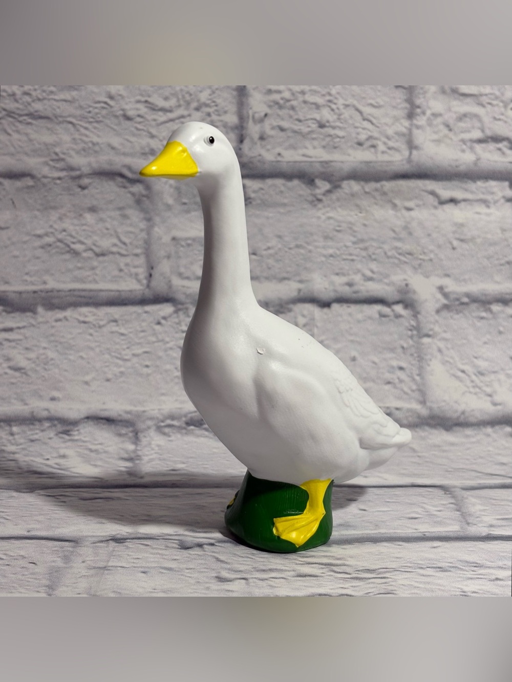Hand-Painted ceramic garden goose figurine